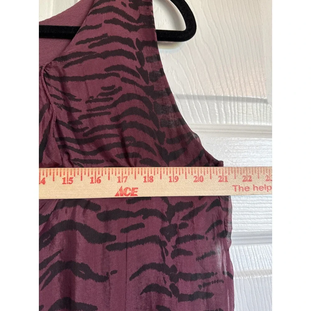Whimsy‎ Goth Vtg H Trend Size S Sleeveless Tiger Print Tunic Top Made in Italy - Picture 7 of 9